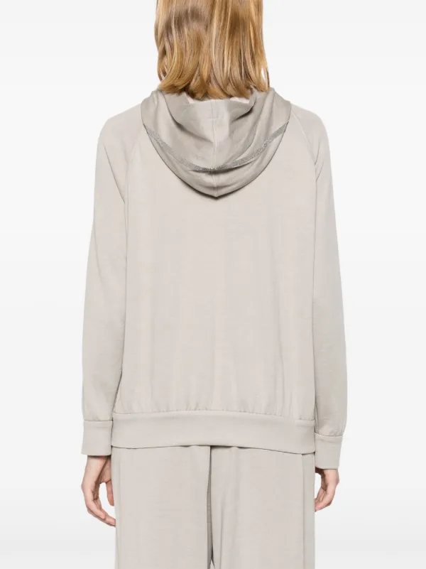 Brunello Cucinelli Monili chain-detail Hoodie | Neutrals
