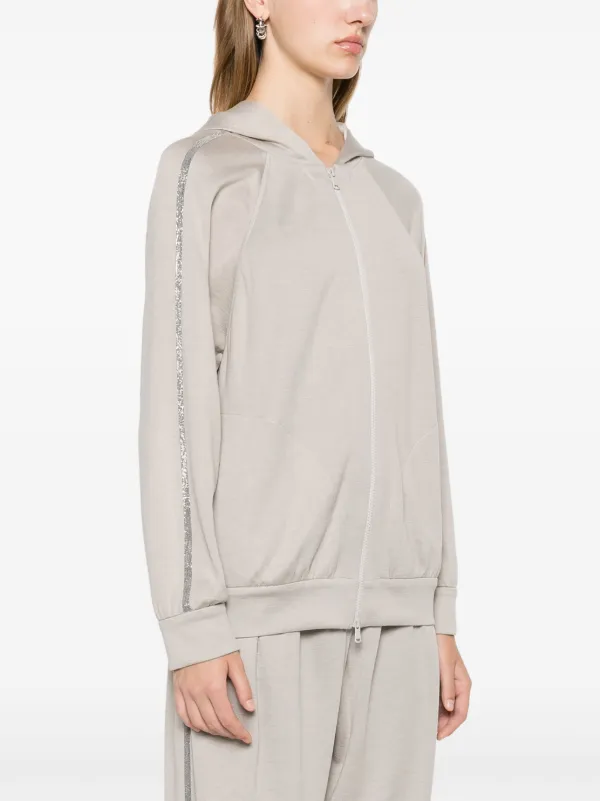 Brunello Cucinelli MBHID2666C2657 関税送料込 Brunello Cucinelli Monili chain-detail Hoodie | Neutrals