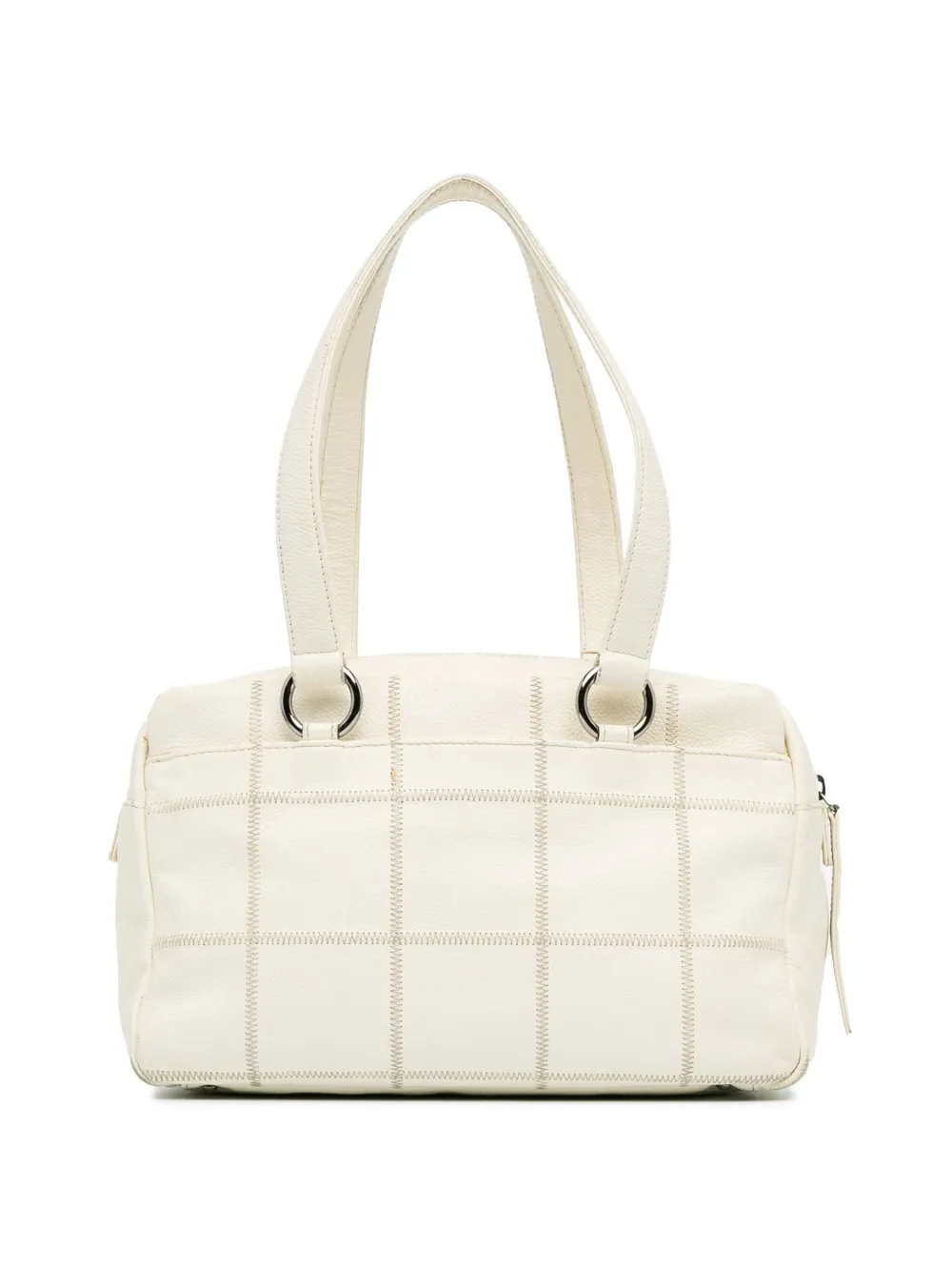 CHANEL Pre-Owned 2004-2005 Square Stitch LAX Bowler shoulder bag - Wit