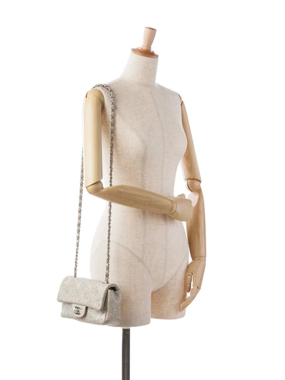 CHANEL Pre-Owned 2012-2013 イリディセント スタッズ フラップ