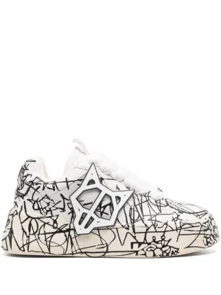 NAKED WOLFE Kosa Leather Sneakers | White | FARFETCH ZA