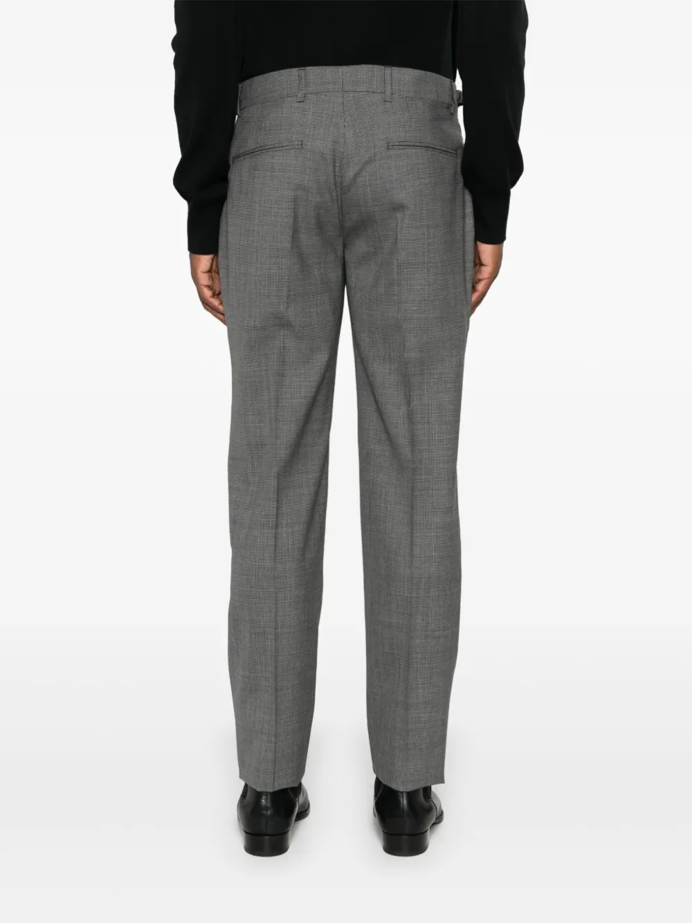 Affordable Versace dogtooth-pattern tailored trousers Men