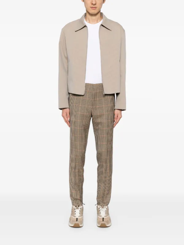 Lanvin Calça Cenoura Xadrez | Marrom | FARFETCH BR