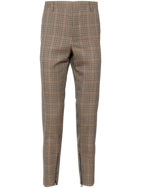 Lanvin checked tapered trousers Men