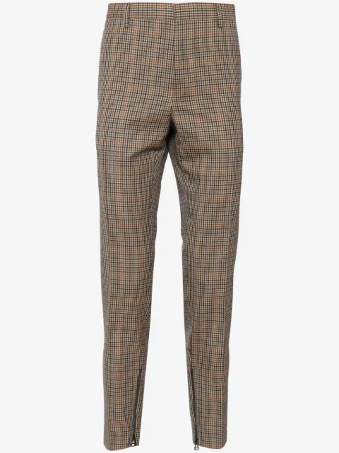 Lanvin checked tapered trousers