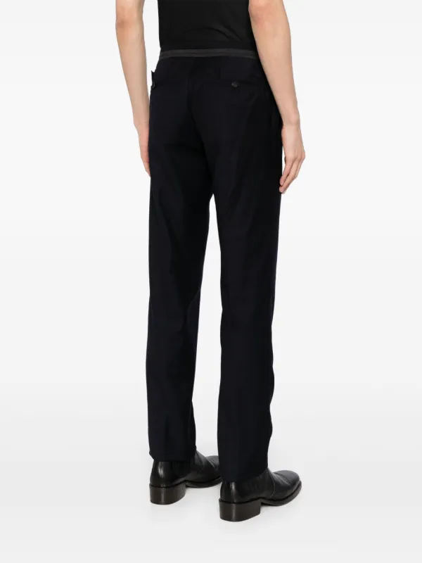 LANVIN Size 30 Black Wool Mohair Zip Dress Pants | eBay