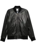 Paul Smith leather bomber jacket - Brown