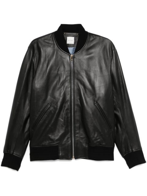 Paul Smith leather bomber jacket