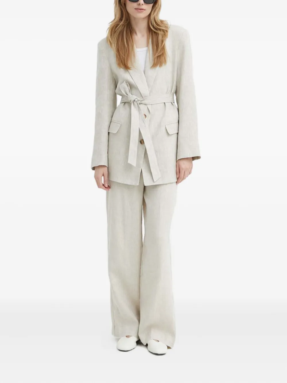 ALOHAS belted linen blazer | Blazers | Image 2