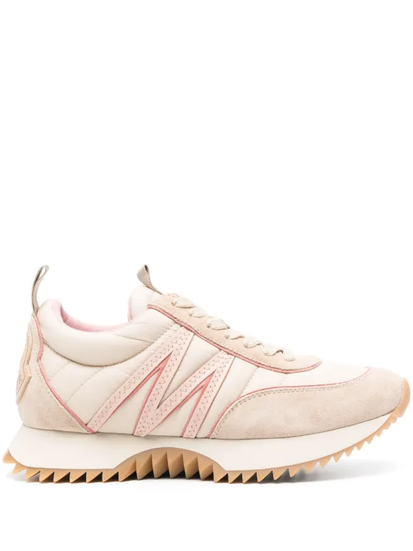 Moncler Pacey Panelled Sneakers in Neutrals