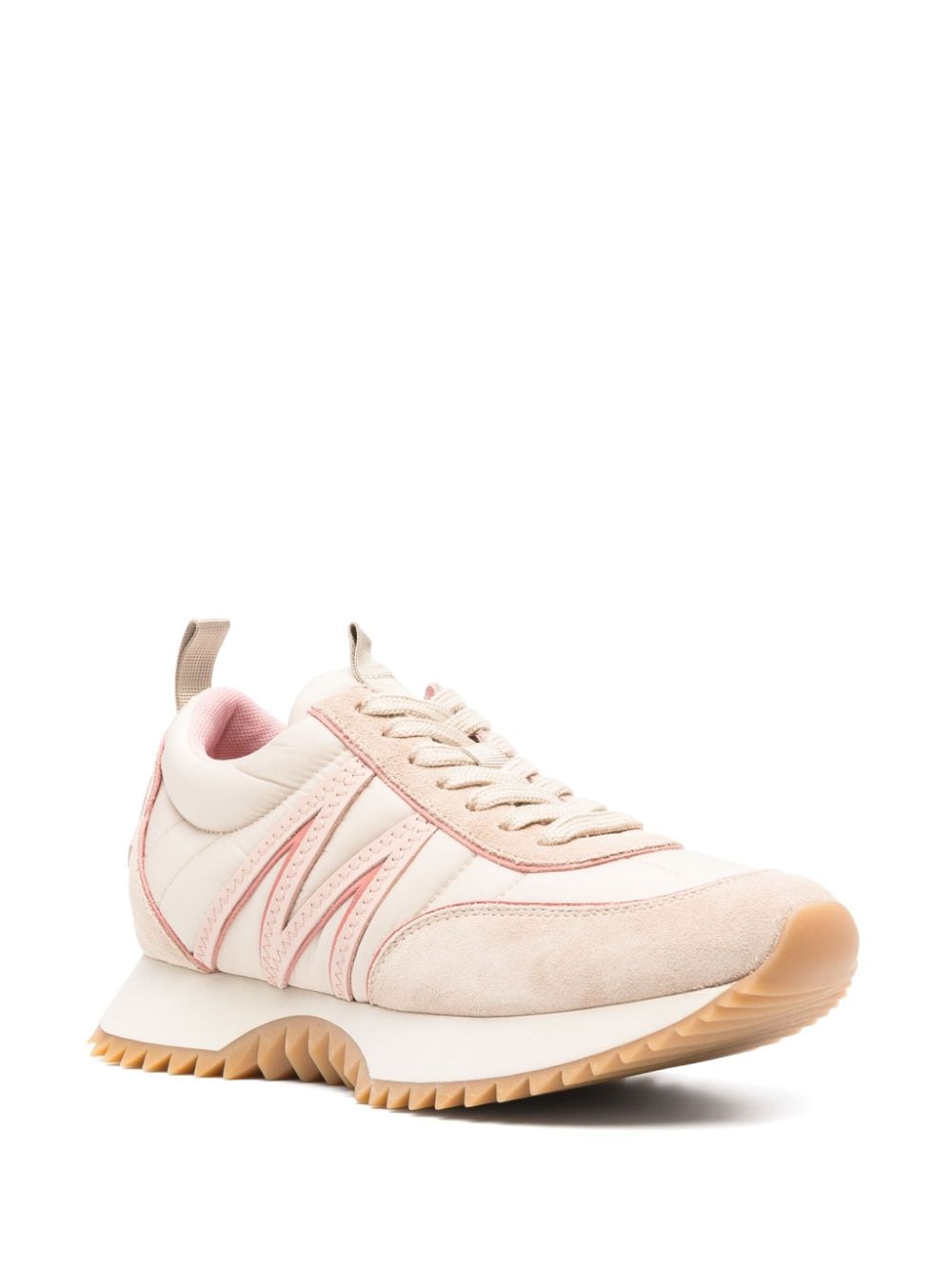 Moncler Pacey sneakers met vlakken - Beige