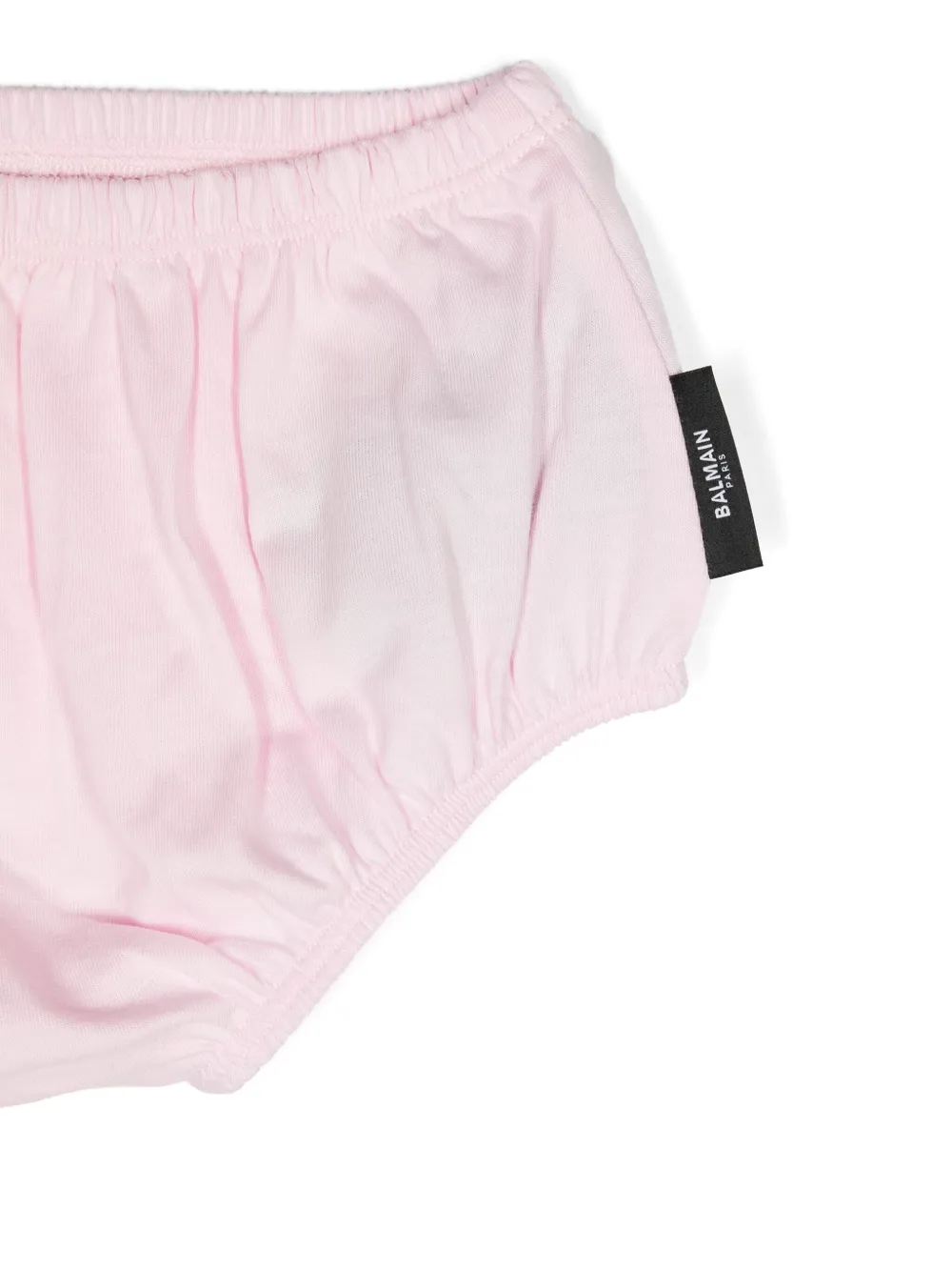 Balmain Kids Sweaterjurk met geborduurd logo Roze