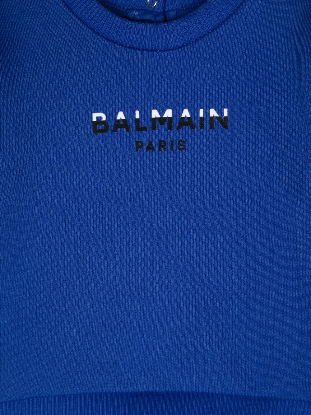 Balmain Kids Sweater met logopatch Blauw