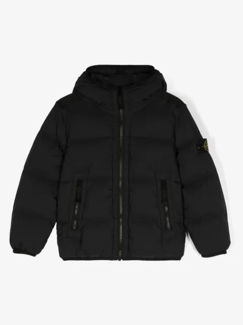 Stone Island Junior Compass-badge padded jacket