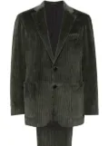 Canali corduroy single-breasted suit - Green