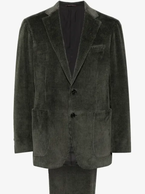 Canali corduroy single-breasted suit