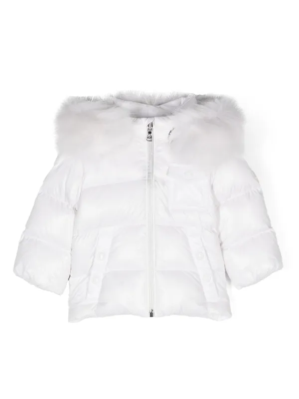 MONCLER モンクレール　ホワイト　白　ダウン　キッズ　2anni92cm モンクレール キッズ ダウン MONCLER ブランド ダウンジャケット