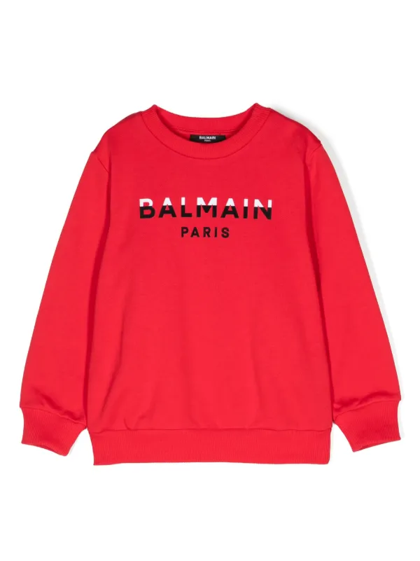 Balmain red sweatshirt on sale