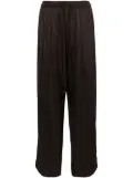 Ziggy Chen drawstring wide-leg trousers - Brown