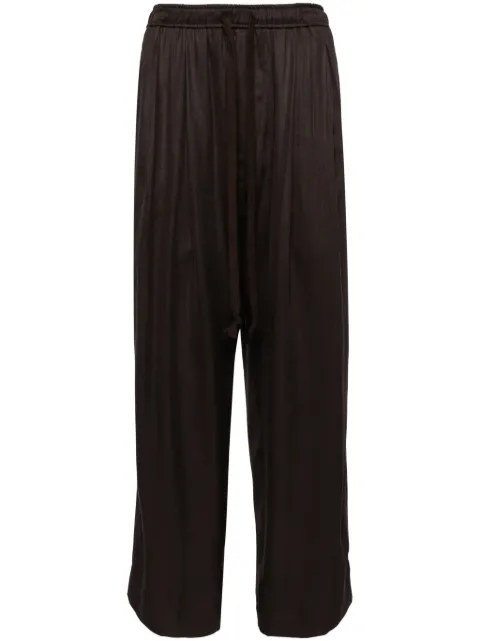 Ziggy Chen pantalones anchos con cordones en la pretina