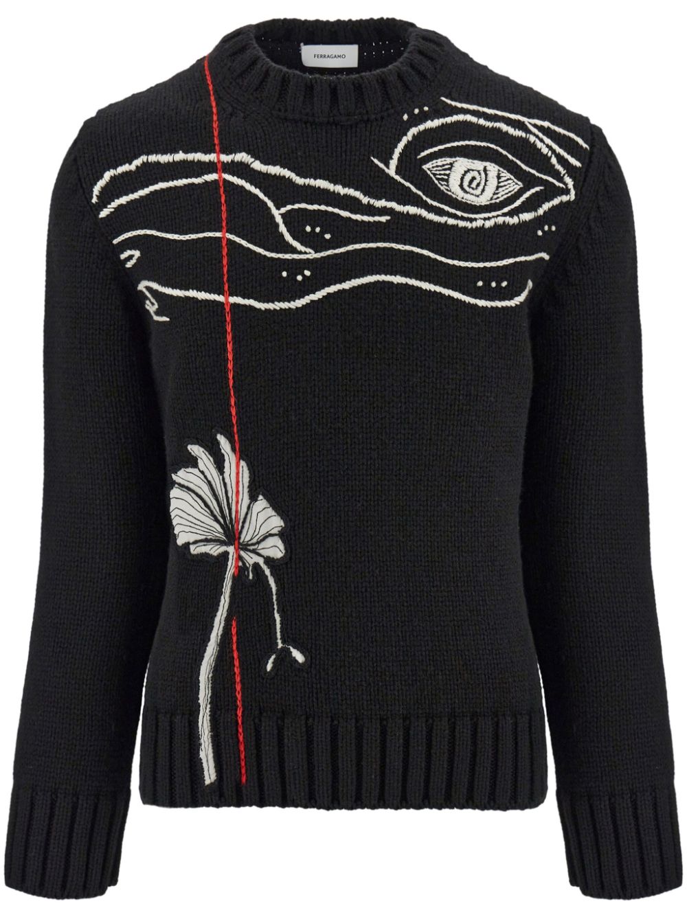 embroidered jumper