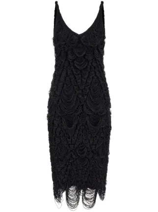 FERRAGAMO★素敵！Fringe Virgin Wool Dress FERRAGAMO☆素敵！Fringe Virgin Wool Dress