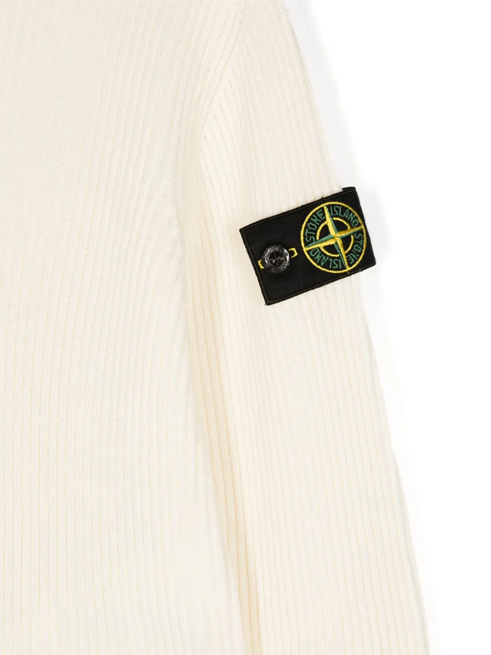 Stone Island Junior Coltrui met Compass-logopatch Wit
