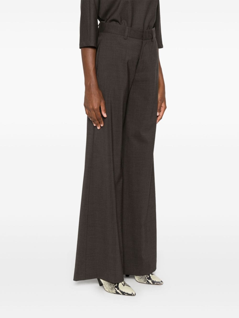 Shop P.a.r.o.s.h Lillie Trousers In Brown