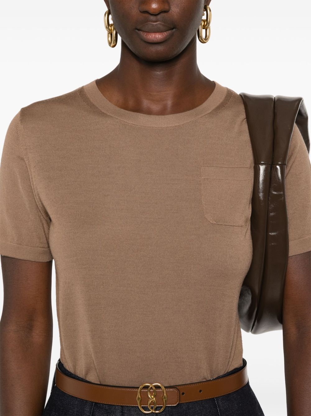 Shop 's Max Mara Egidio T-shirt In Braun