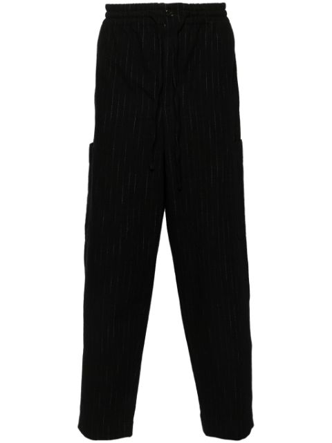 Kenzo tapered pinstripe cargo trousers Men