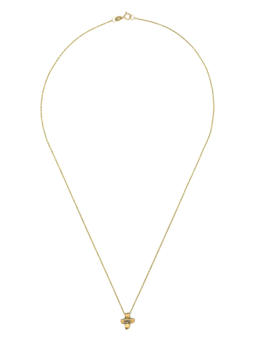 Rosa Maria 18kt Yellow Gold Crucifix Diamond Necklace