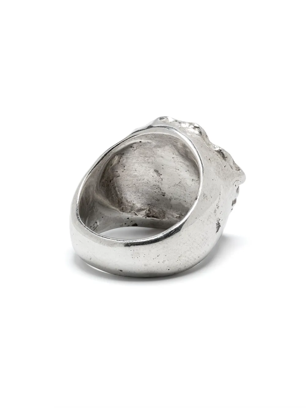 Rosa Maria Diamond-encrusted Signet Ring In Silver