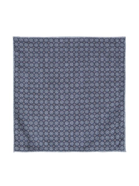 Brunello Cucinelli geometric-pattern pocket scarf Men