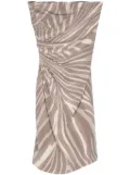 Gucci Pre-Owned 2010s zebra mini dress - Neutrals