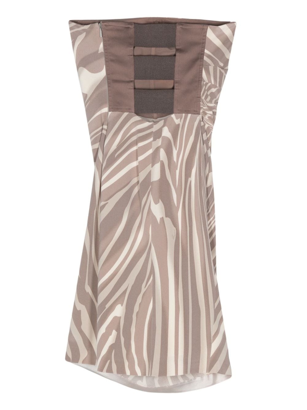 Gucci Pre-Owned 2010s mini-jurk met zebraprint - Beige