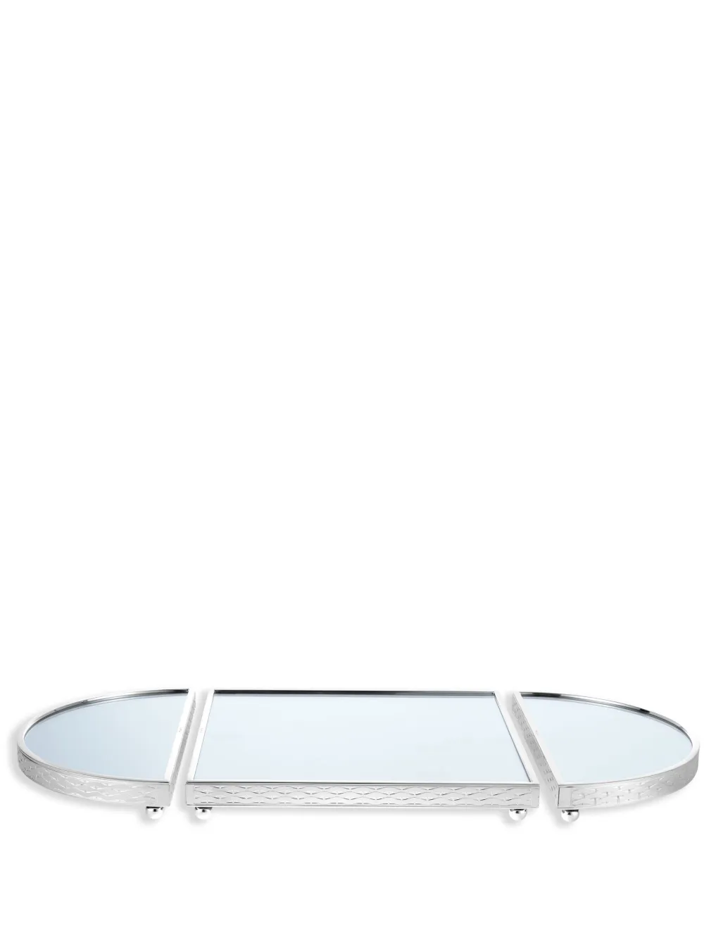 Christofle Sève D'Argent half-circle serving tray (32cm x 16cm) | Silver | Image 1