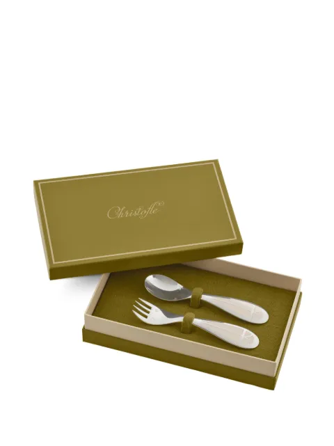 Christofle set de tenedor y cuchara para bebé Talisman