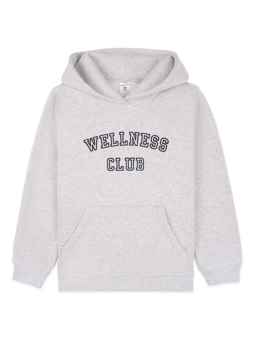 SPORTY & RICH KIDS Felpa Wellness Club con cappuccio - Grigio