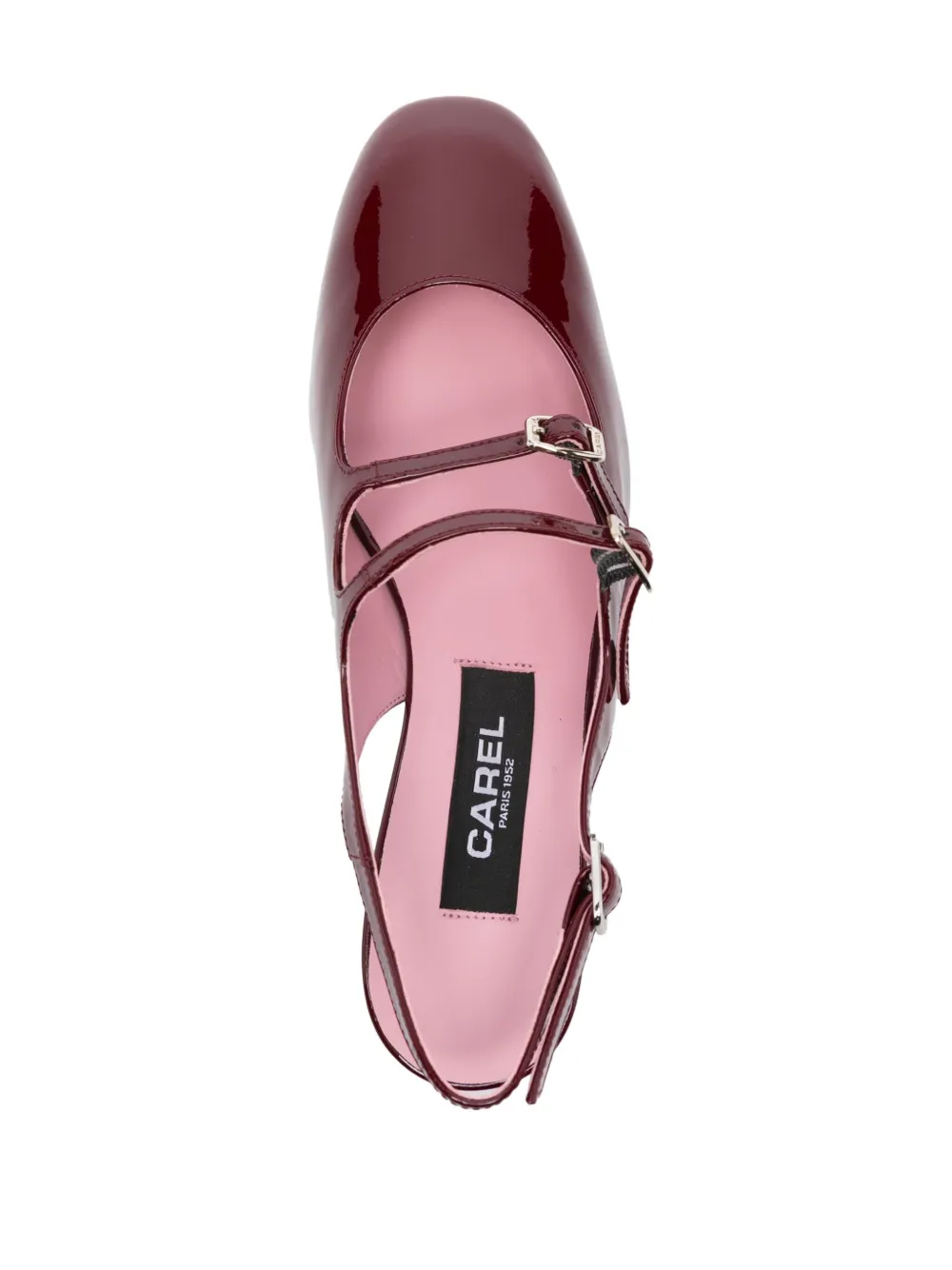CAREL PARIS PECHE PATENT MARY JANES PUMPS 