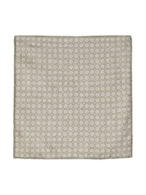 Brunello Cucinelli geometric-pattern pocket scarf Men