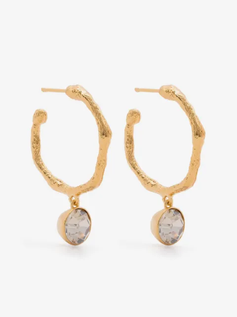 Forte Forte aretes con dije de cristal