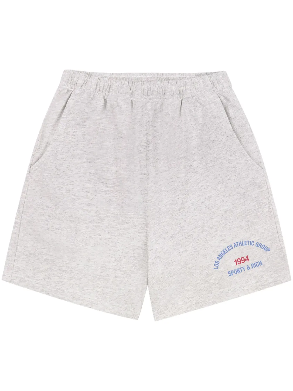 Sporty & Rich Shorts sportivi con stampa - Grigio