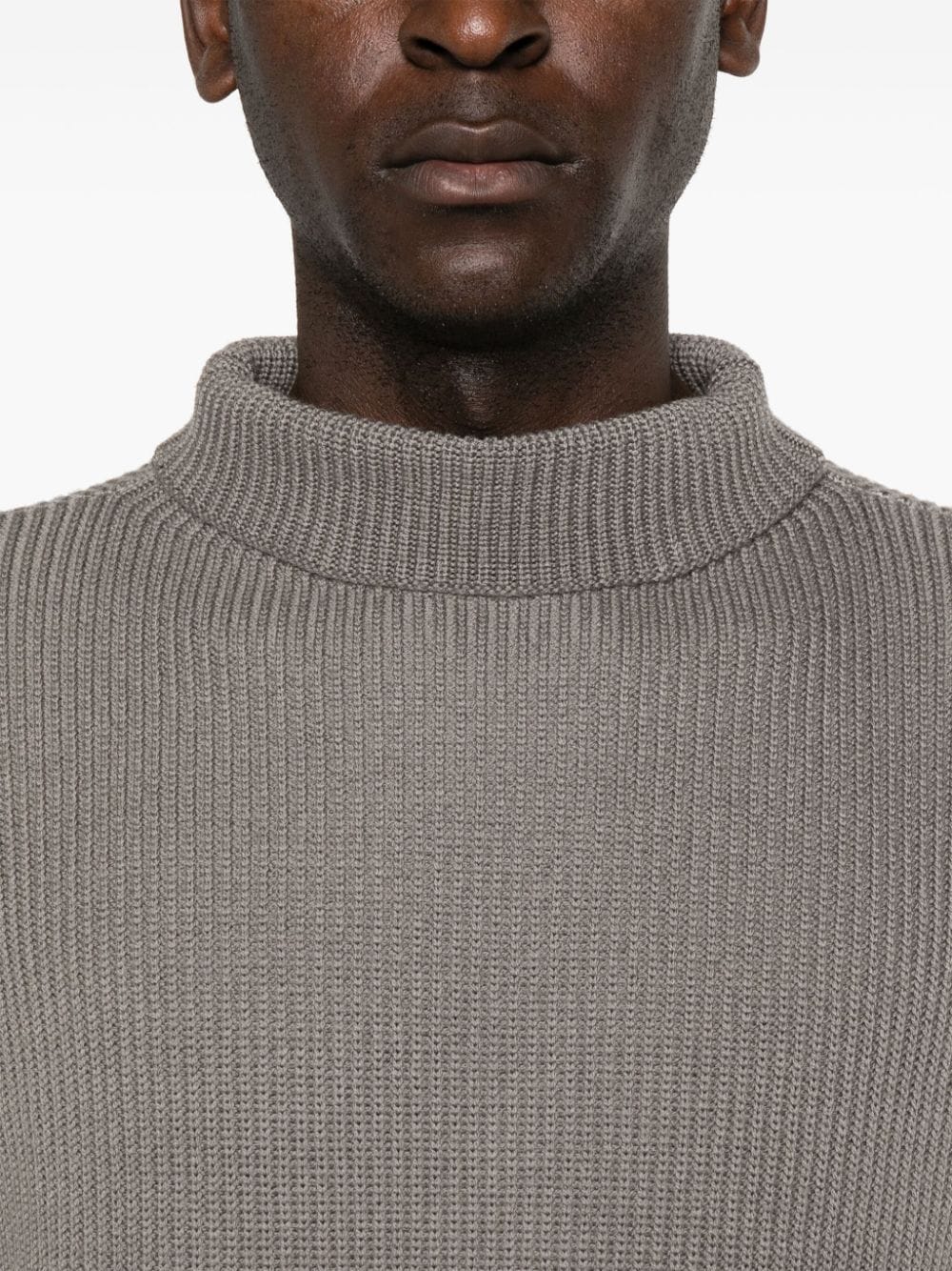 Shop Barena Venezia Cimador Roll-neck Jumper In Grey