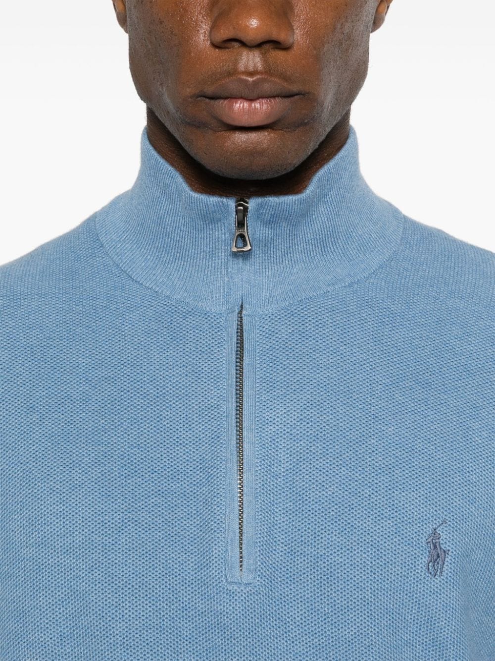 Shop Polo Ralph Lauren Polo Pony Cotton Sweatshirt In Blau