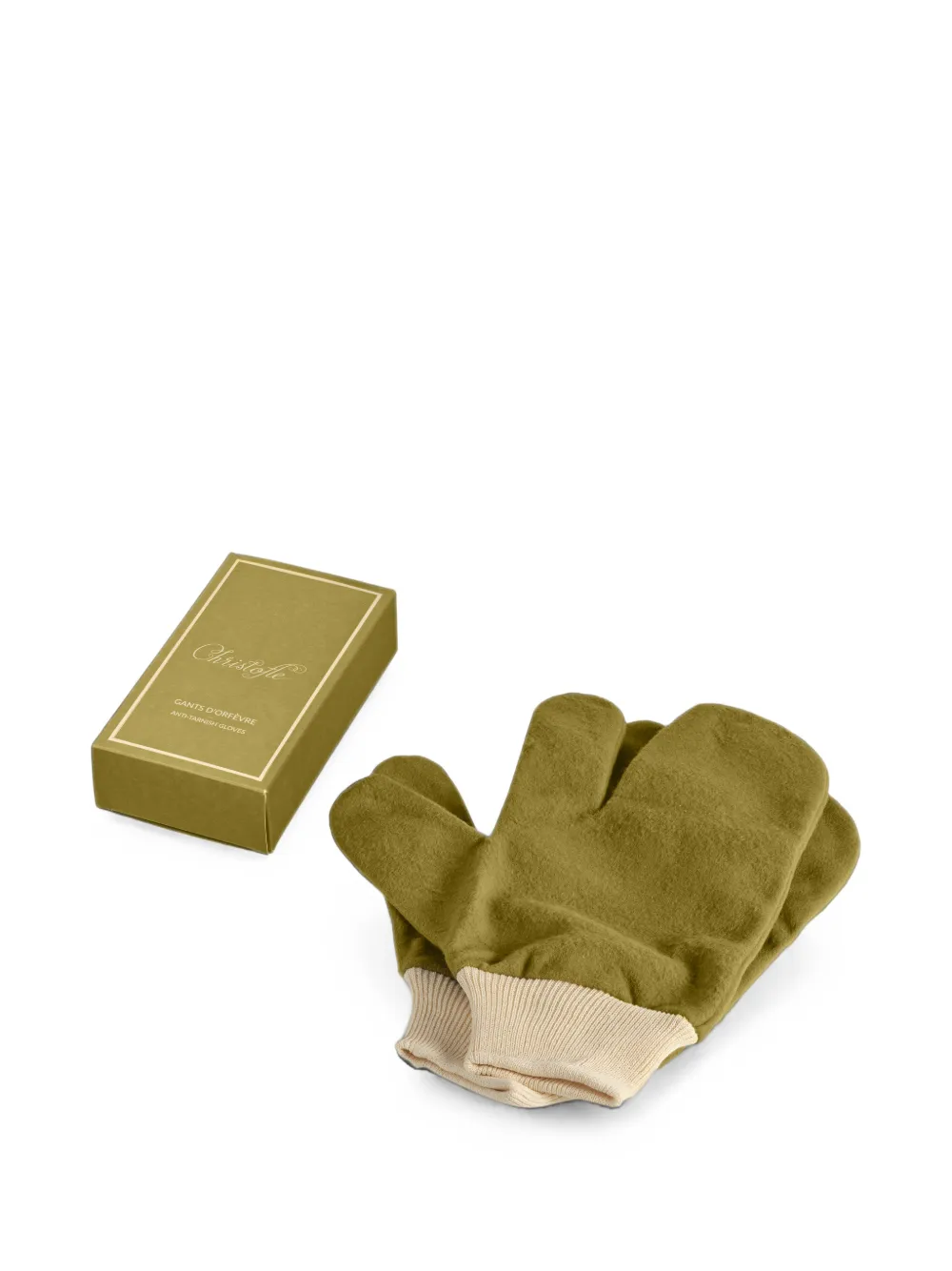 Christofle Silver Care handschoenen met anti-aanslagbehandeling Groen