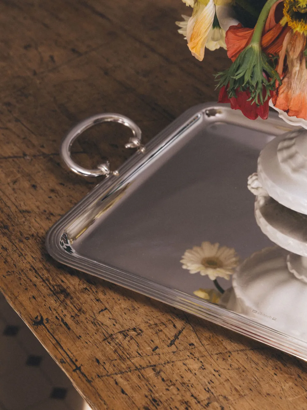 Christofle Albi Tray (53cm X 42xm) In Silber