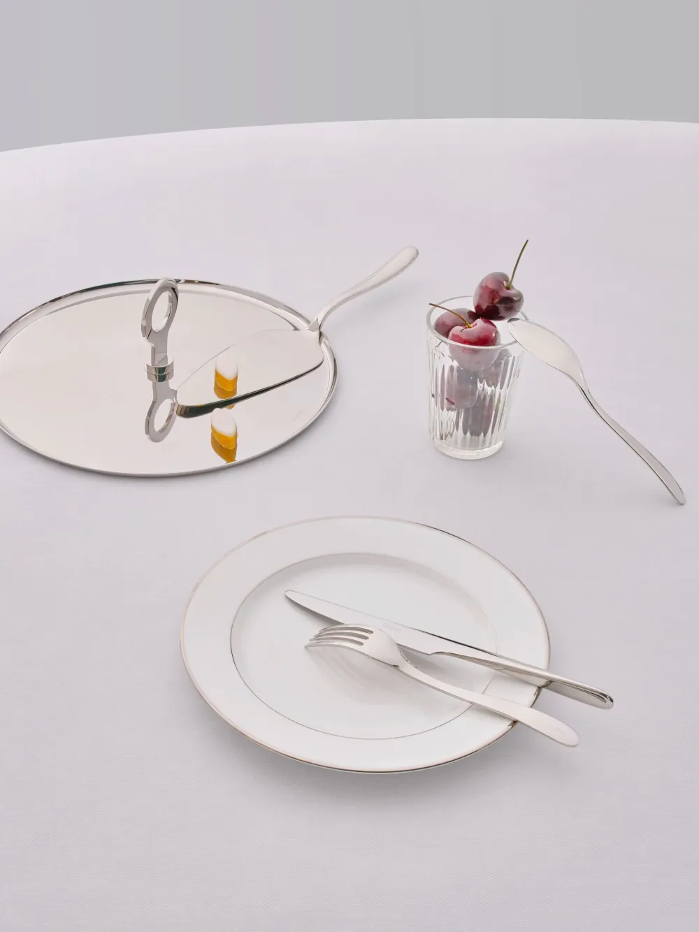 Christofle L'âme 48-piece Flatware Set (12-person Setting) In Silver
