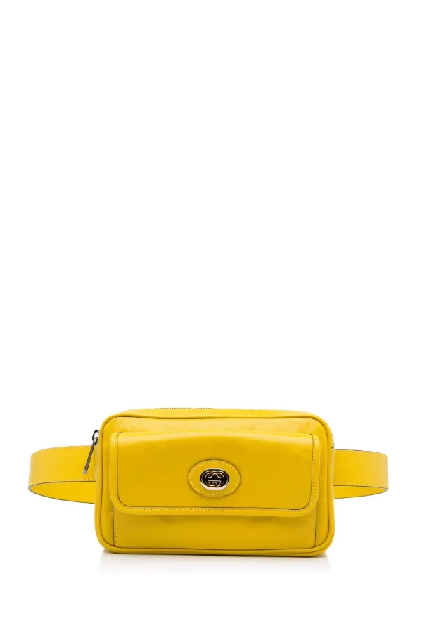 Gucci yellow belt bag on sale