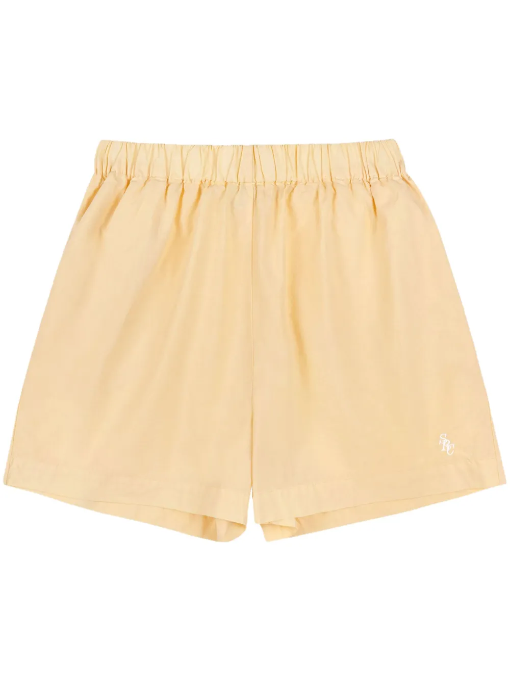 Sporty & Rich SRC elasticated-waist cotton shorts | Yellow | Image 1