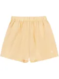 Sporty & Rich SRC elasticated-waist cotton shorts - Yellow